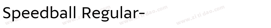 Speedball Regular字体转换